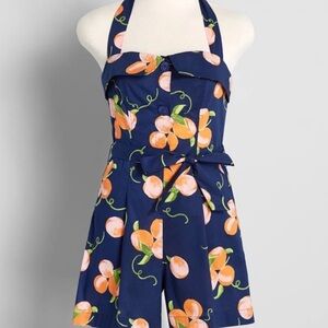 Modcloth Peach Halter Romper